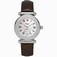 Michele Battery Operated Quartz Polished Stainless Steel White Mother Of Pearl Dial Espresso Patent Leather Band Watch #MWW16A000010 (Women Watch)