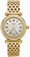 Michele Battery Operated Quartz Polished Yellow Gold Tone White Mother Of Pearl Dial Polished Yellow Gold Tone Band Watch #MWW16A000038 (Women Watch)