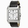 Jaeger LeCoultre Automatic Stainless Steel Silver Dial Crocodile Black Leather Band Watch #Q7018420 (Men Watch)