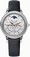 Maurice Lacroix Automatic Day Date Month Diamond Bezel Black Textile Strap Watch # SD6107-SD501-15 (Women Watch)