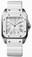 Cartier Automatic Stainless Steel Silver Dial White Rubber Band Watch #W20129U2 (Women Watch)
