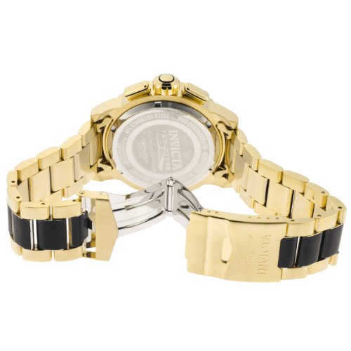 Invicta Pro Diver Quartz Chronograph Date Two Tone Stainless Steel Watch # 15402 (Men Watch)