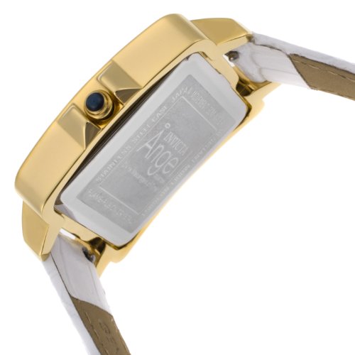Invicta Angel Quartz Analog Silver Dial White Leather Watch # 16051 (Women Watch)