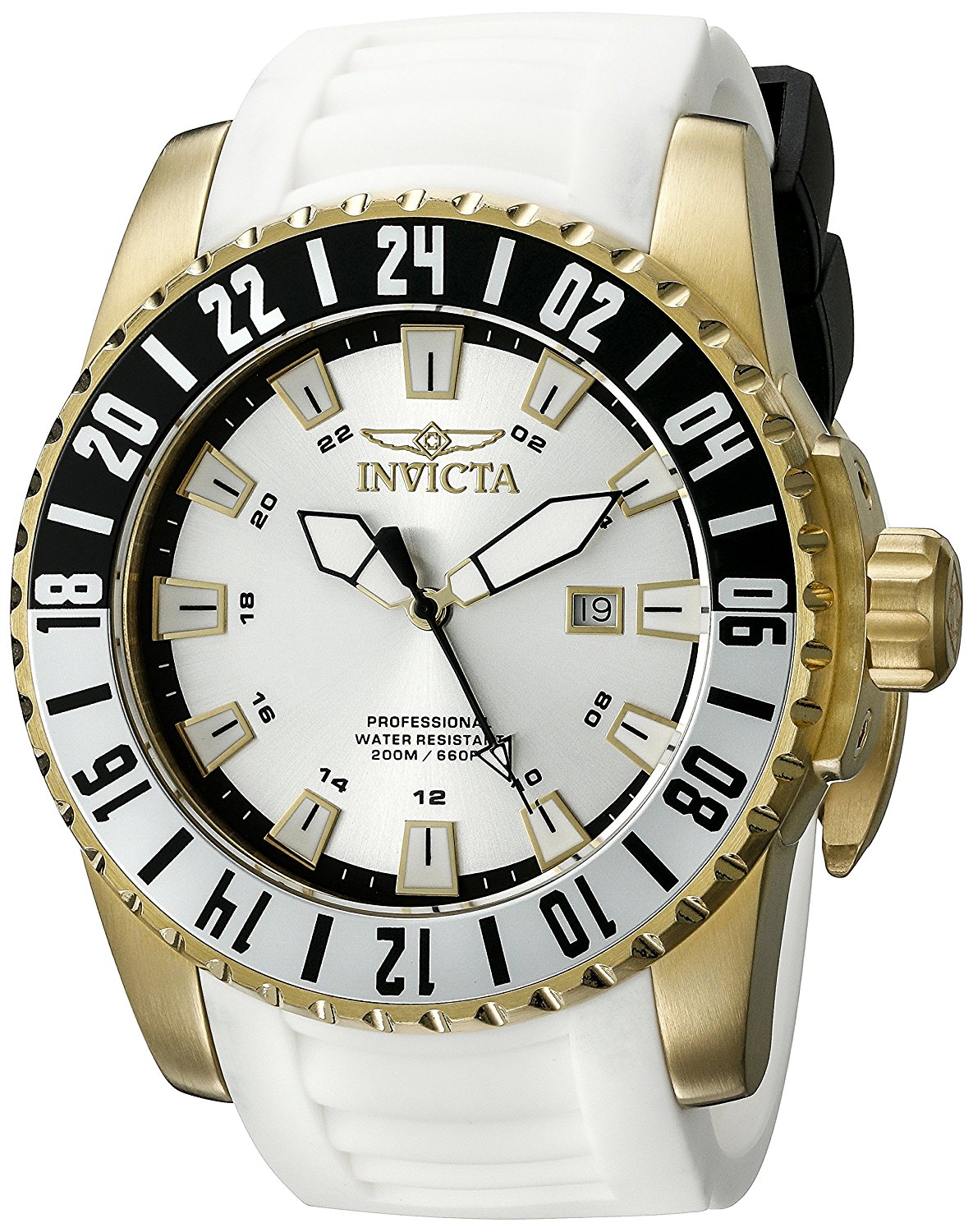 Invicta Silver Dial Stainless Steel Band Watch #19683 (Men Watch)