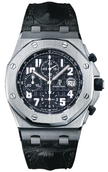 Audemars Piguet Automatic Stainless Steel Black Chronograph Dial Black Crocodile Leather Band Watch #26170ST.OO.D101CR.03 (Men Watch)