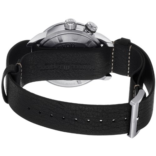 Maurice Lacroix Pontos Diver Automatic Date Black Dial Leather Watch #PT6248-SS001-330 (Men Watch)