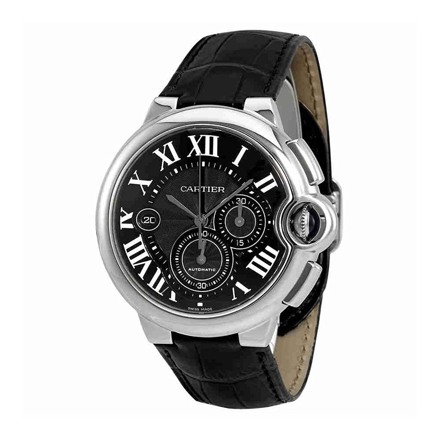 Cartier Automatic Dial Color Gray Flinque Watch #W6920079 (Men Watch)