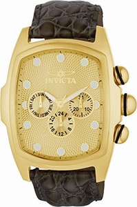 Invicta Gold Quartz Watch #0068 (Men Watch)