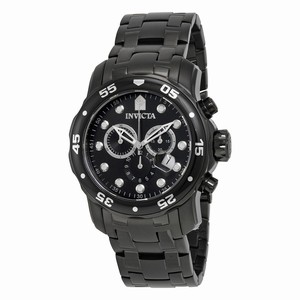 Invicta Black Quartz Watch #0076 (Men Watch)