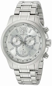 Invicta Silver Dial Stainless Steel Watch #0078 (Men Watch)