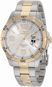 Invicta Silver Dial Second-hand Watch #0086 (Men Watch)