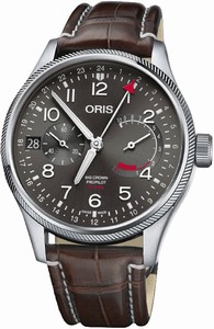 Oris Big Crown ProPilot Calibre 114 Brown Leather Watch# 0111477464063-Set12272FC (Men Watch)