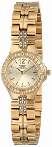 Invicta Gold Dial Stainless Steel Band Watch #0128 (Women Watch)