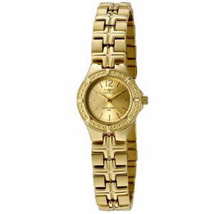 Invicta Gold Dial Stainless Steel Band Watch #0131 (Women Watch)