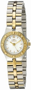 Invicta White Dial Stainless Steel Band Watch #0136 (Women Watch)