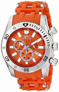 Invicta Swiss Quartz Orange Watch #0139 (Men Watch)