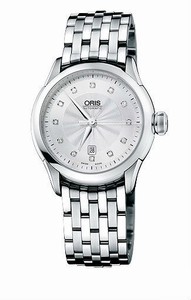 Oris Artelier Date Diamonds Automatic Stainless Steel Crown 38 hrs Power Reserve Watch #0156176044041-0781673 (Women Watch)