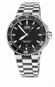 Oris Aquis Date Automatic Stainless Steel Screw-in Security Crown 38 hrs Power Reserve Watch #0173376764154-0782110P (Men Watch)