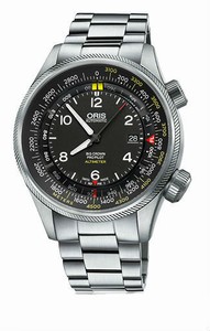 Oris Big Crown Propilot Altimeter With Meter Scale Automatic Stainless Steel Screw-in Security Crown 38 hrs Power Reserve Watch #0173377054164-0782319 (Men Watch)