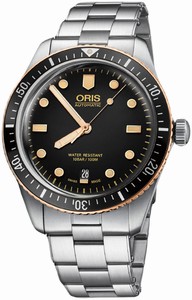 Oris Automatic Divers Date Stainless Steel Watch# 0173377074354-0782018 (Men Watch)