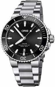 Oris Aquis Automatic Date Stainless Steel Watch# 0173377304134-0782405PEB (Men Watch)