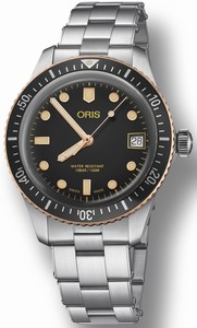 Oris Automatic Divers Sixty-Five Date Stainless Steel Watch# 0173377474354-0781718 (Men Watch)