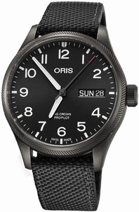 Oris Automatic Big Day Date Black Textile Watch# 0175276984264-0752215GFC (Men Watch)