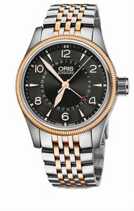 Oris Automatic 38 Hrs Power Reserve Two Tone Stainless Steel Watch #0175476794364-0782032 (Men Watch)