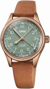 Oris Big Crown Bronze Pointer Date Light Brown Leather Watch# 0175477493167-0751766BR (Men Watch)