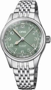 Oris Big Crown Pointer Date Automatic Green Dial Stainless Steel Watch# 0175477494067-0781722 (Women Watch)