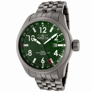 Invicta Green Dial Stainless Steel Band Watch #0193 (Men Watch)