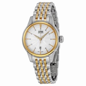 Oris Silver Automatic Watch # 01-561-7687-4351-07-8-14-78 (Women Watch)