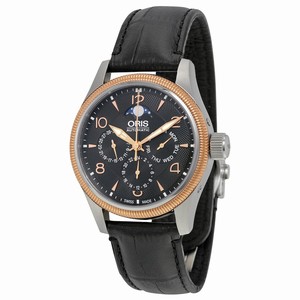 Oris Black Automatic Watch #01-582-7678-4364-07-5-20-76FC (Men Watch)