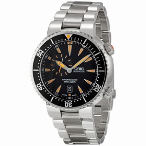 Oris Black Automatic Watch #01-643-7609-8454-07-8-24-01PEB (Men Watch)
