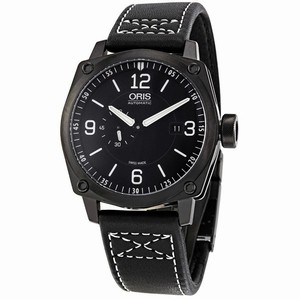 Oris Black Automatic Watch #01-643-7617-4764-07-5-22-58BFC (Men Watch)