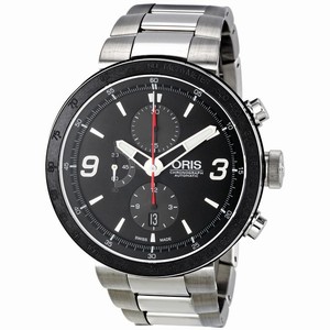 Oris Black Automatic Watch #01-674-7659-4174-07-8-25-10 (Men Watch)