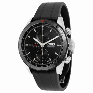 Oris Black Automatic Watch #01-674-7661-4434-07-4-22-20FC (Men Watch)
