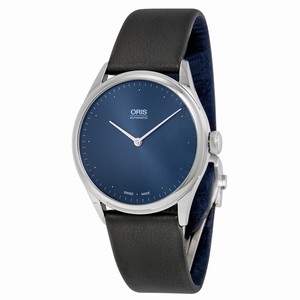 Oris Blue Automatic Watch #01-732-7712-4085-Set-LS (Men Watch)