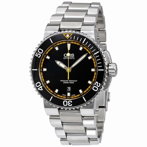Oris Black Automatic Watch #01-733-7653-4127-07-8-26-01PEB (Men Watch)