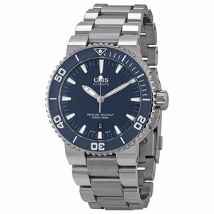Oris Blue Automatic Watch #01-733-7653-4155-07-8-26-01PEB (Men Watch)