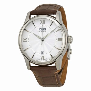Oris Silver Automatic Watch #01-733-7670-4071-07-5-21-70FC (Men Watch)