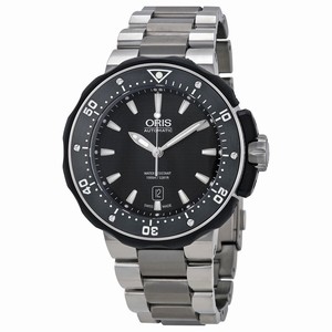 Oris Black Automatic Watch #01-733-7682-7154-07-8-26-75PEB (Men Watch)