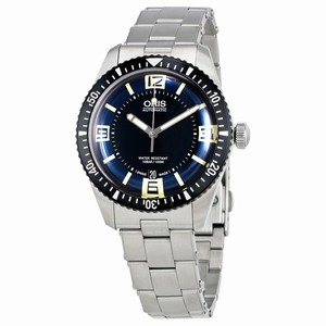 Oris Blue/black Automatic Watch #01-733-7707-4035-07-8-20-18 (Men Watch)