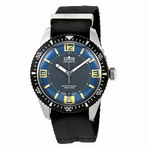 Oris Blue Automatic Watch #01-733-7707-4065-07-5-20-26FC (Men Watch)