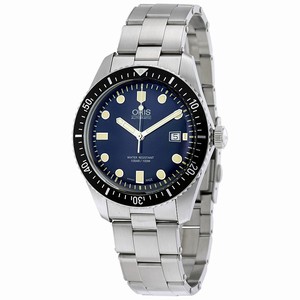 Oris Blue Automatic Watch #01-733-7720-4055-07-8-21-18 (Men Watch)