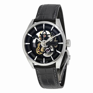Oris Black Skeleton Automatic Watch #01-734-7714-4054-07-5-19-81FC (Men Watch)
