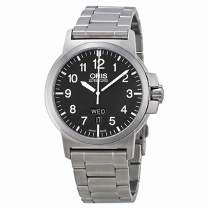 Oris Black Automatic Watch #01-735-7641-4164-07-8-22-03 (Men Watch)