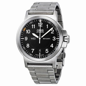 Oris Black Automatic Watch #01-735-7641-4184-SET (Men Watch)