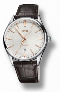 Oris Silver Guilloche Automatic Watch #01-737-7721-4031-07-5-21-65FC (Men Watch)