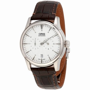 Oris Silver Guilloche Automatic Watch #01-749-7667-4051-07-1-21-73FC (Men Watch)